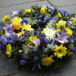 Purple & Yellow Wreath