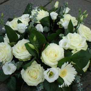 White Rose Wreath