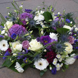 White & Purple Wreath