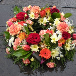 Orange and Red Wreath